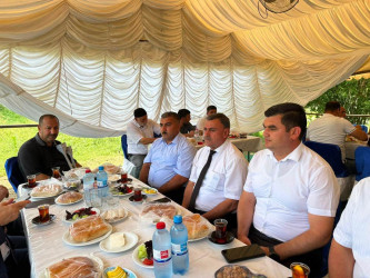 Beyləqanda Qarabağ müharibəsi əlilinin ailəsinə başsağlığı verilib
