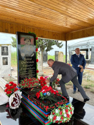 Beyləqan rayonu Bünyadlı kəndində şəhid Quluzadə Vəfadar Fəqan oğlunun mövlud günü qeyd olunub.