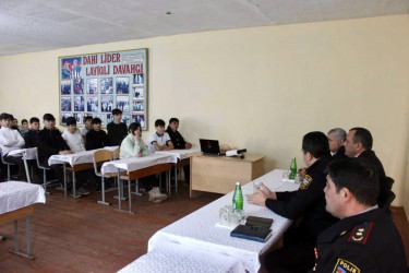 Beyləqanda məktəblilərlə maarifləndirici görüşlər keçirilib