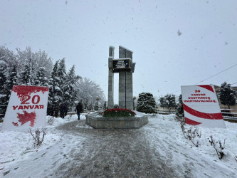 Beyləqanda 20 Yanvar şəhidlərinin xatirəsi ehtiramla yad edilib