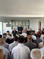 Beyləqan Rayon İcra Hakimiyyətinin başçısı Əziz Əzizov Örənqala qəsəbəsində səyyar görüş keçirib