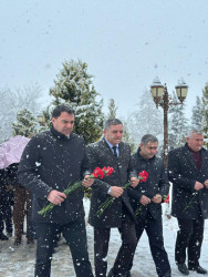 Beyləqanda 20 Yanvar şəhidlərinin xatirəsi ehtiramla yad edilib