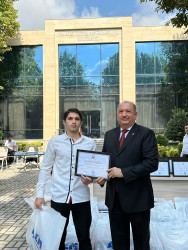 Beyləqanda ali təhsil müəssisələrinə qəbul imtahanında yüksək bal toplayan məzunlarla görüş keçirilib.