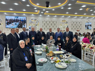 Martın 18-də Beyləqan rayonunda müqəddəs Ramazan ayı münasibətilə 400 nəfərlik iftar süfrəsi təşkil olunub.