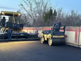 Beyləqan rayonunda yol infrastrukturu yenilənməsi davam etdirilir