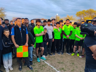 Beyləqanda şəhidlərin xatirəsinə həsr olunmuş futbol turniri keçirilib