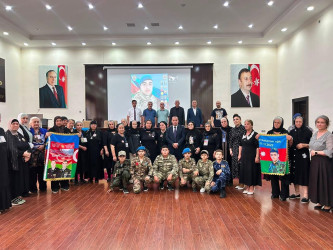 Beyləqanda antiterror şəhidi Fəti Fətizadənin xatirəsinə həsr olunmuş tədbir keçirilib