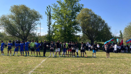 Beyləqan rayonunda şəhidlərin xatirəsinə həsr olunmuş futbol yarışı keçirilib.