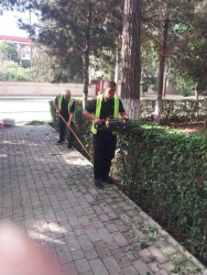Beyləqan rayonu ərazisində abadlıq, təmizlik və yaşıllaşdırma işləri planlı şəkildə davam etdirilir.