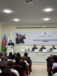 Yeni Azərbaycan Partiyası Beyləqan rayon təşkilatının XII hesabat konfransı keçirilib.